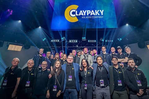 The Claypaky team in Frankfurt