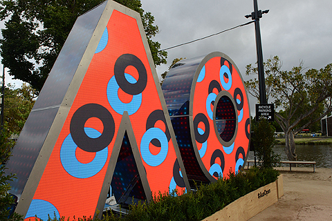 LED logo for the Australian Open