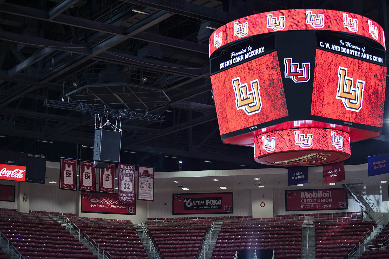 The Montagne Centre hosts all of the Lamar Cardinals’ home basketball games