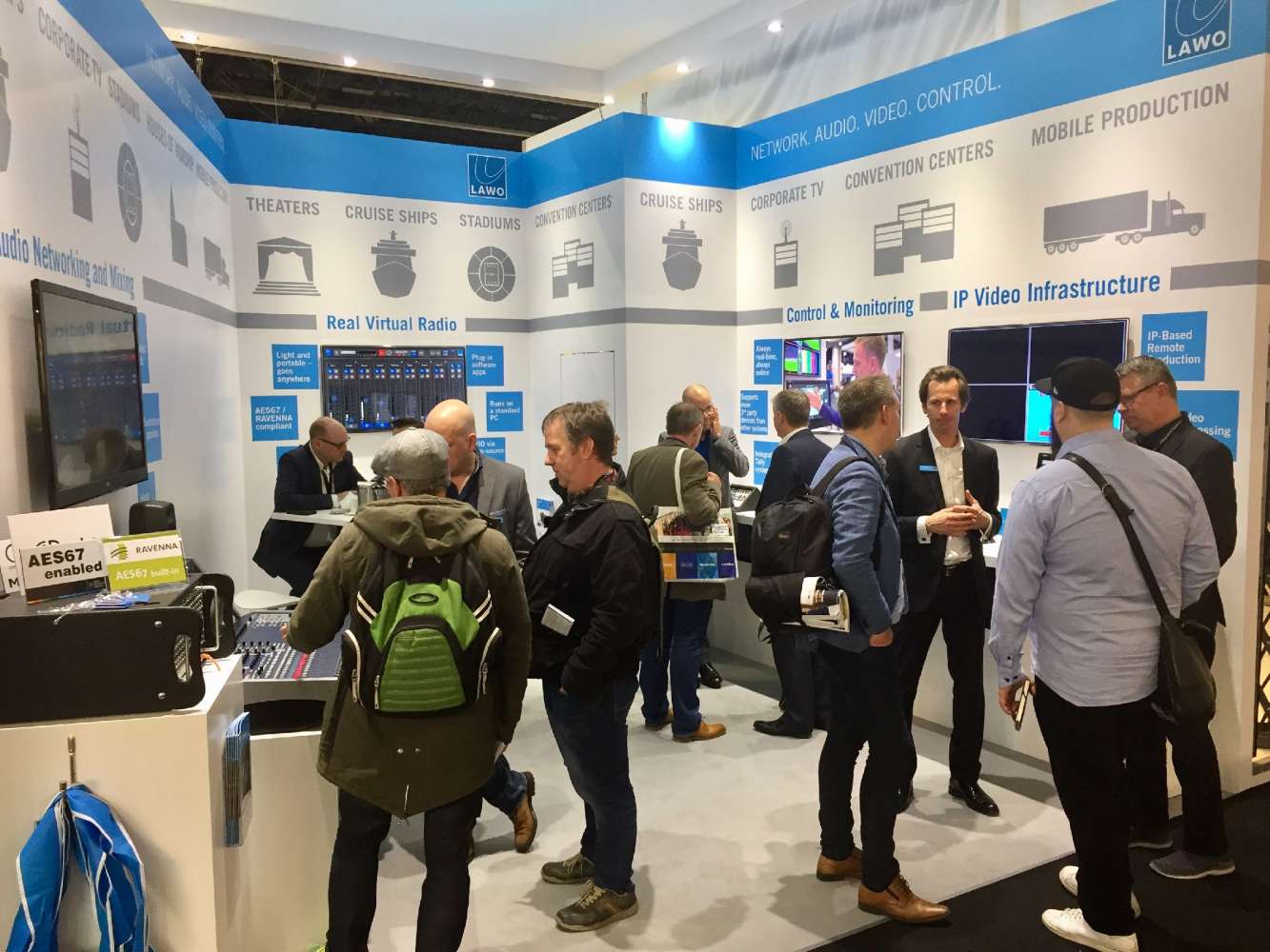 The Lawo stand at Integrated Systems Europe 2017 The Lawo stand at Integrated Systems Europe 2017