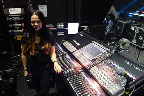 Monitor engineer Laura Davis chose the SD10 “because it’s so flexible and sounds great”