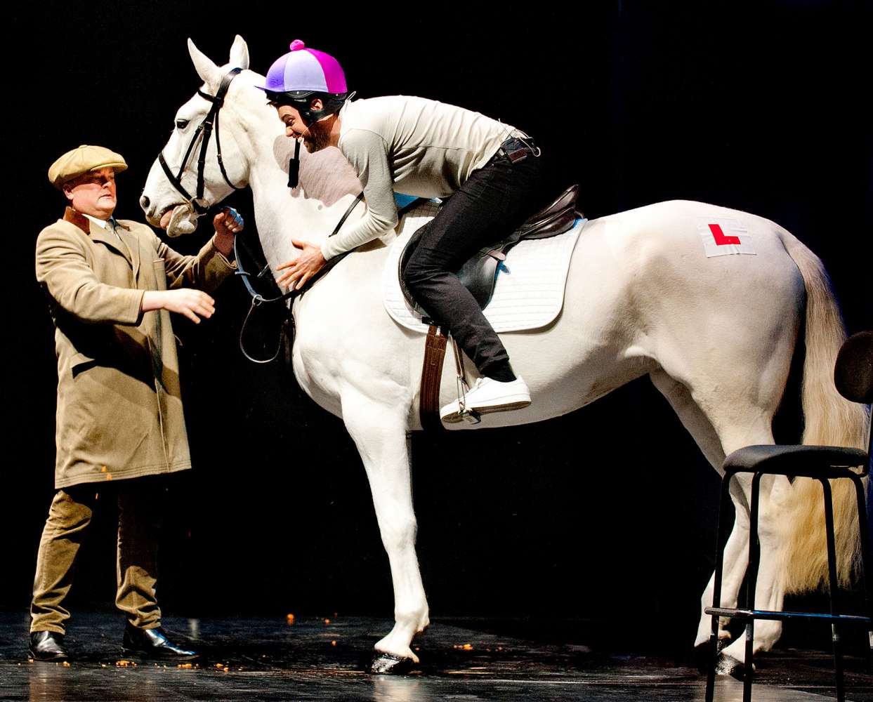 Jack Whitehall arrives on stage on Cruise