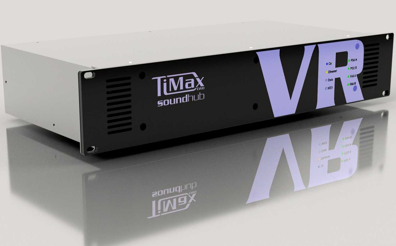 The TiMax SoundHub VR playback, spatial audio and show control variant The TiMax SoundHub VR playback, spatial audio and show control variant