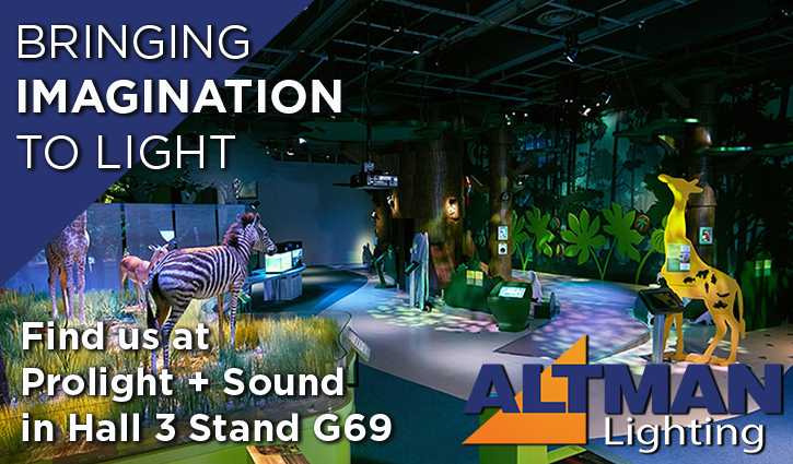 Altman Lighting will be showcasing its line of innovative theatrical and architectural lighting solutions Altman Lighting will be showcasing its line of innovative theatrical and architectural lighting solutions