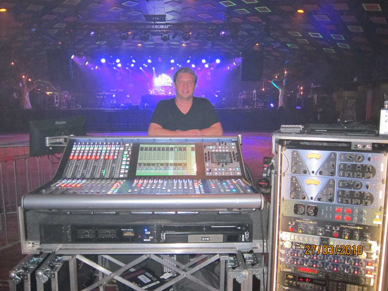 Antony King at front of house for Depeche at Barrowlands Mode