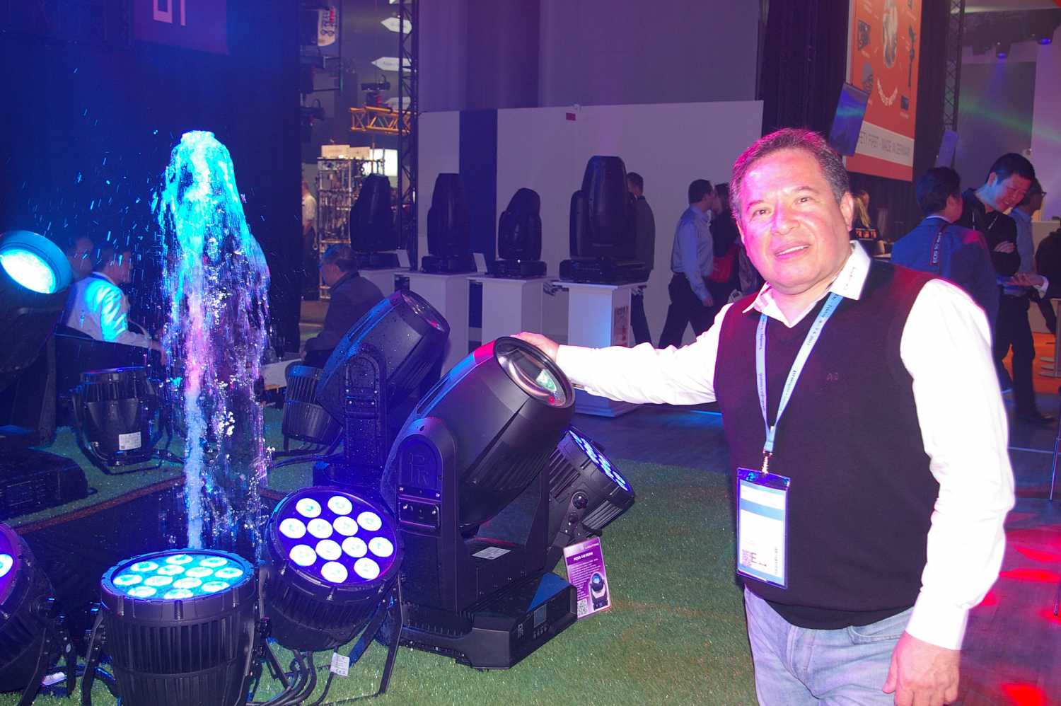 International sales director Ernie Armas with the new Aqua