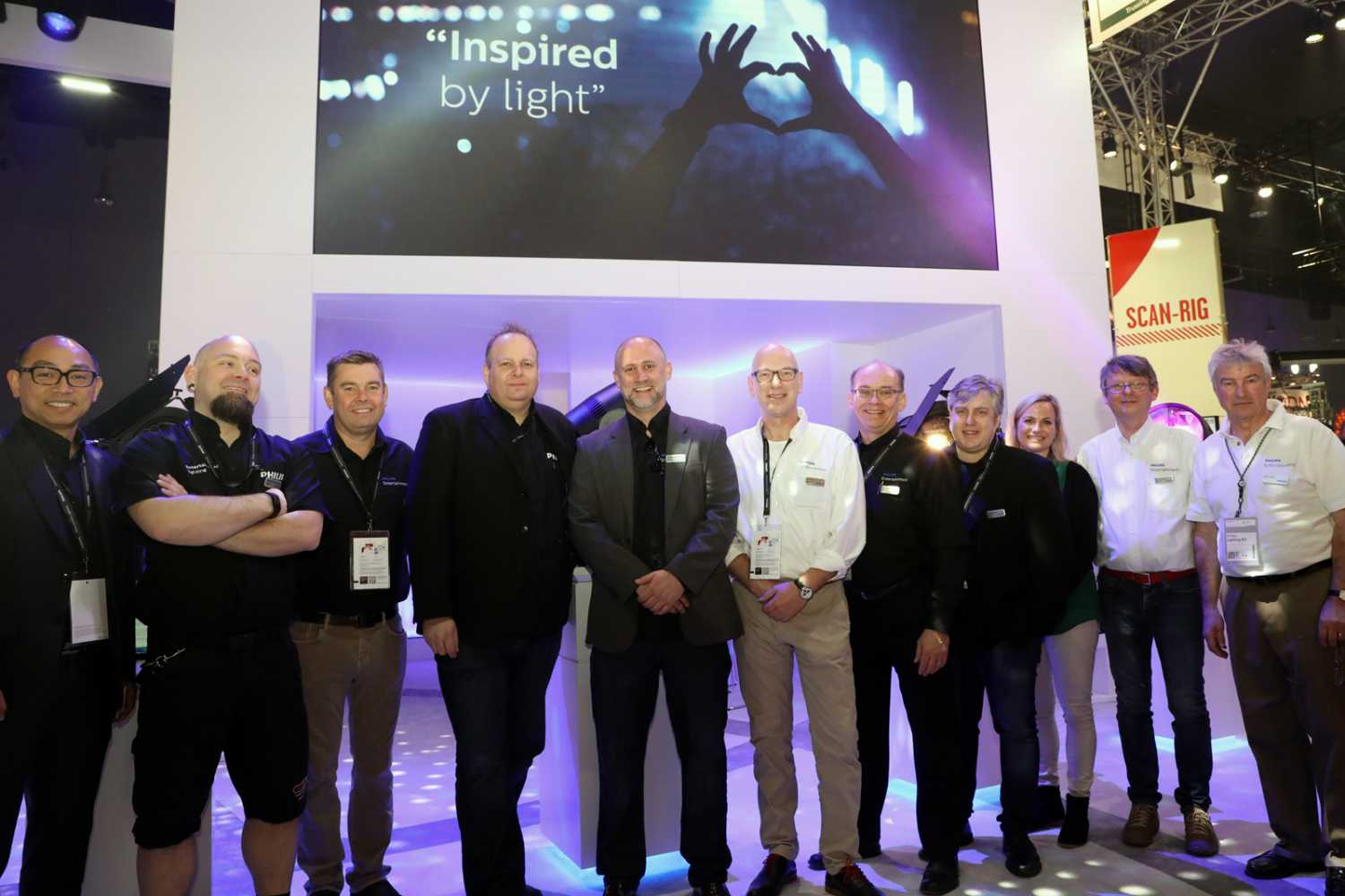 The Philips Lighting team at ProLight+Sound in Frankfurt The Philips Lighting team at ProLight+Sound in Frankfurt
