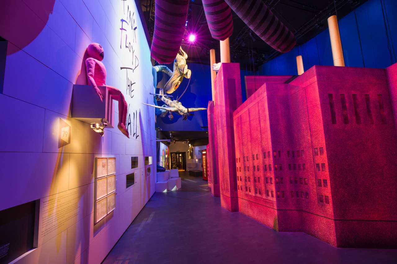 The exhibition follows the Pink Floyd story from 1965 to the band’s reunion at Live 8 in 2005 The exhibition follows the Pink Floyd story from 1965 to the band’s reunion at Live 8 in 2005