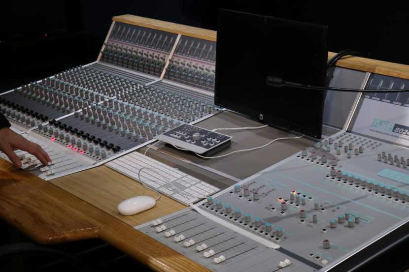 The Audient consoles were supplied by educational technology experts, Academia