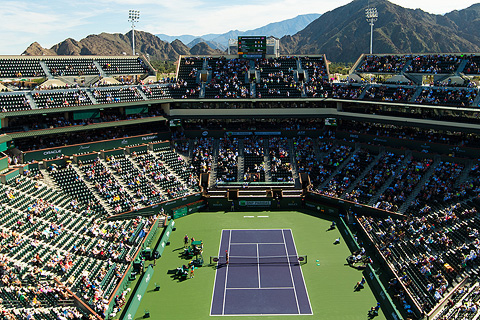 Indian Wells Tennis Garden boasts 29 regulation tennis courts