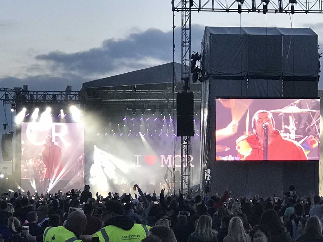 The Old Trafford concert was broadcast live by the BBC