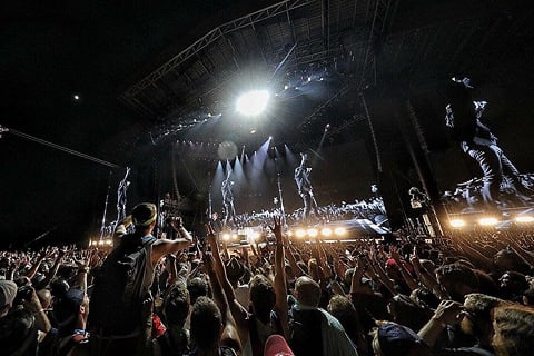 U2 at Bonnaroo (photo: Josh Brasted)