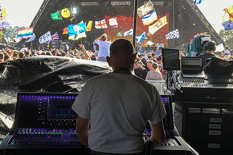 dLive at FOH on Glastonbury’s Pyramid stage during Chic’s performance.