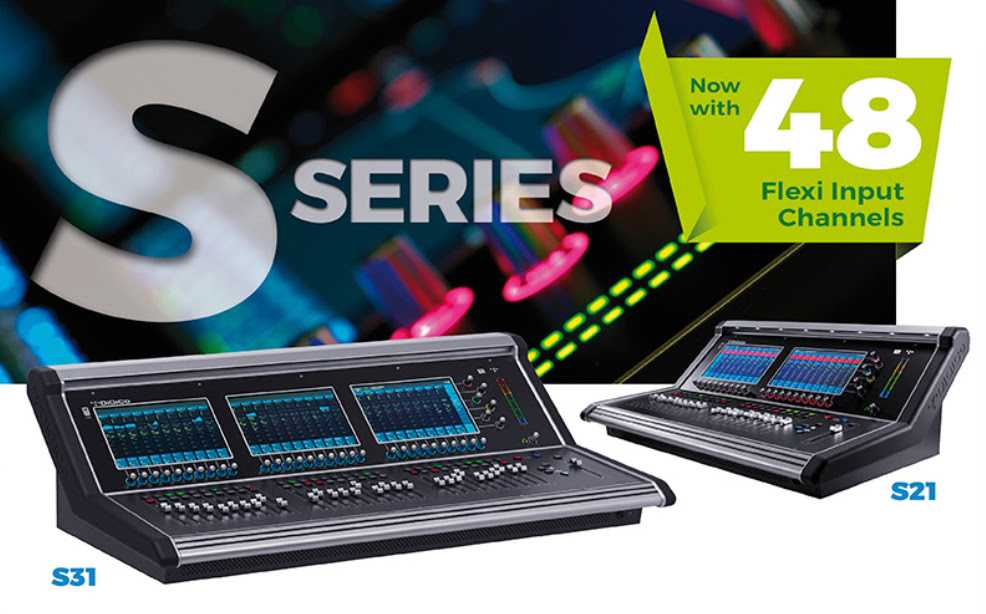 This upgrade gives S-Series users 48 mono/stereo switchable flexi-channels, with no processing limitations