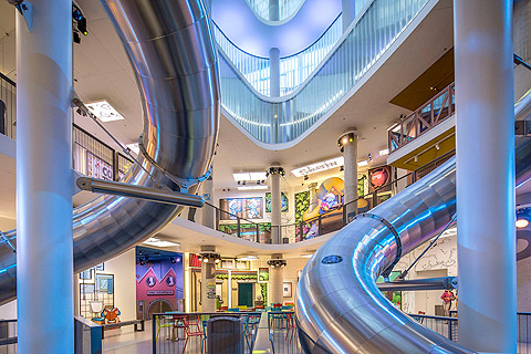 The new 6000sq.m Comics Station Antwerp indoor theme park (photo: Tijs Posen)