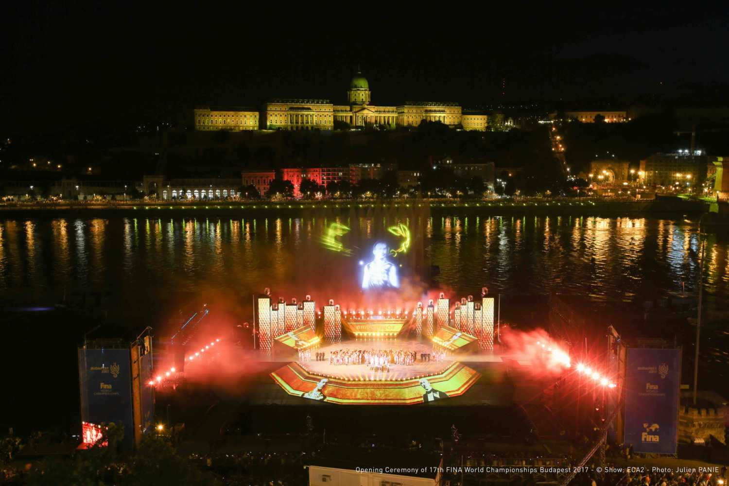 The opening ceremony of 17th FINA World Championships Budapest 2017 (© Show - ECA2 /Julien Panié)