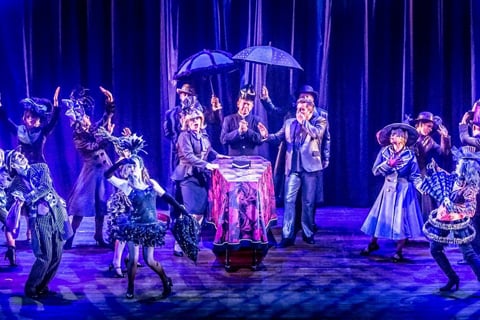 The funeral scene from Priscilla, Queen of the Desert (photo: John Grey)