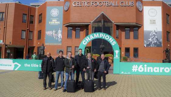 Alex Bell (PEL), David Howell (Celtic head of IT), Jason Lee, Alan Kemp, Chris Wilcox, Victor Swain (all PEL)