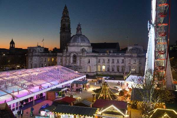 The rink is part of Winter Wonderland, Cardiff's premier seasonal attraction