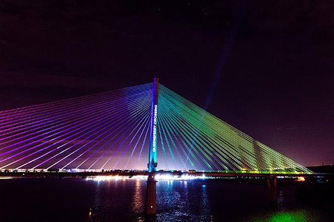 The new £1.35 billion Queensferry Crossing, the UK's tallest bridge