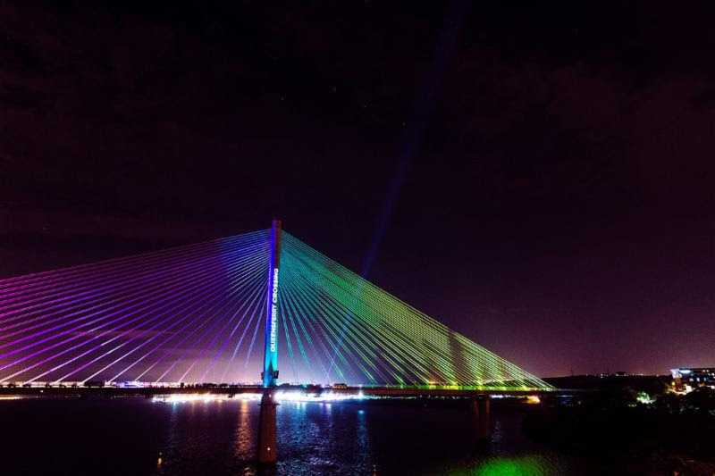 The new £1.35 billion Queensferry Crossing, the UK's tallest bridge