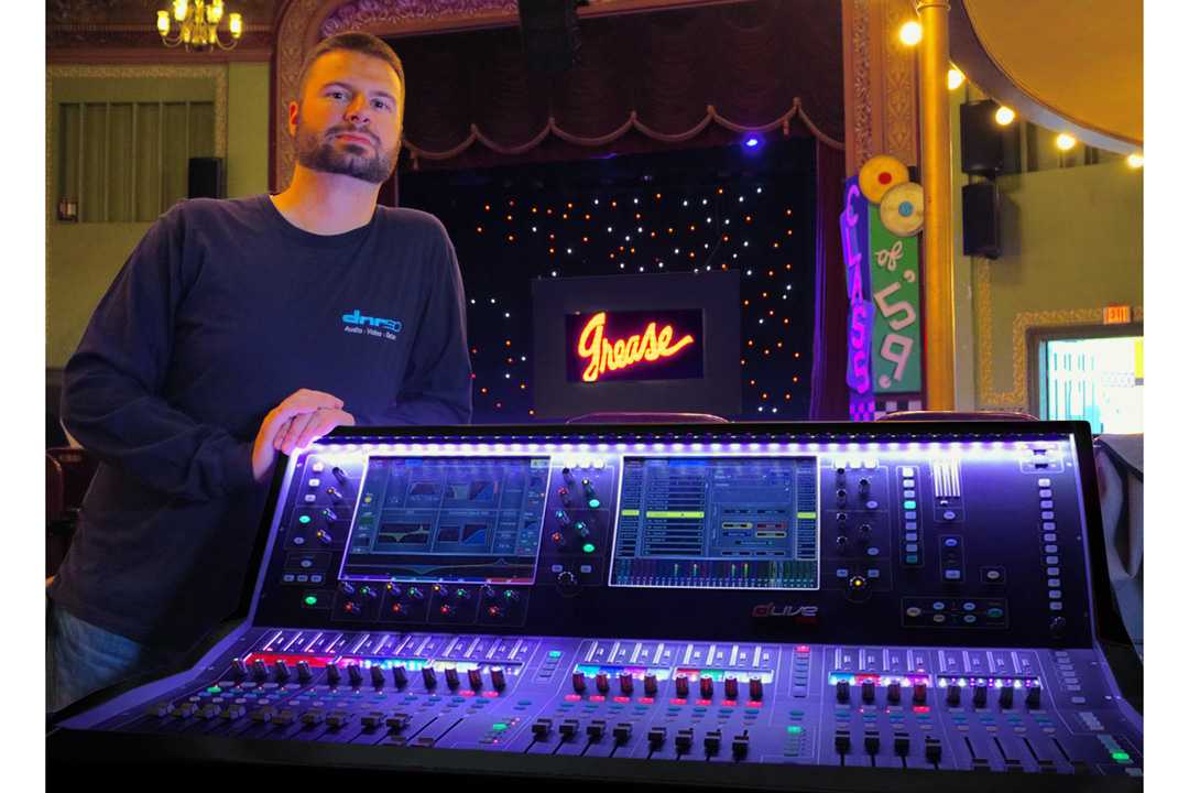 Ian Jones and the Allen & Heath dLive S5000 at the Thomaston Opera House Ian Jones and the Allen & Heath dLive S5000 at the Thomaston Opera House