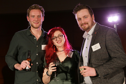 2017 Michael Northen Award winners: Hector Murray, Jess Bernberg and Jack Coleman (photo: Nick Moran)