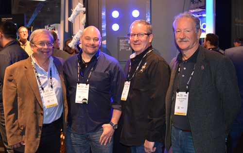 Herrick Goldman (second from left) with BTS Board members Jules Lauve, Rick Rudolph and Eddie Raymond