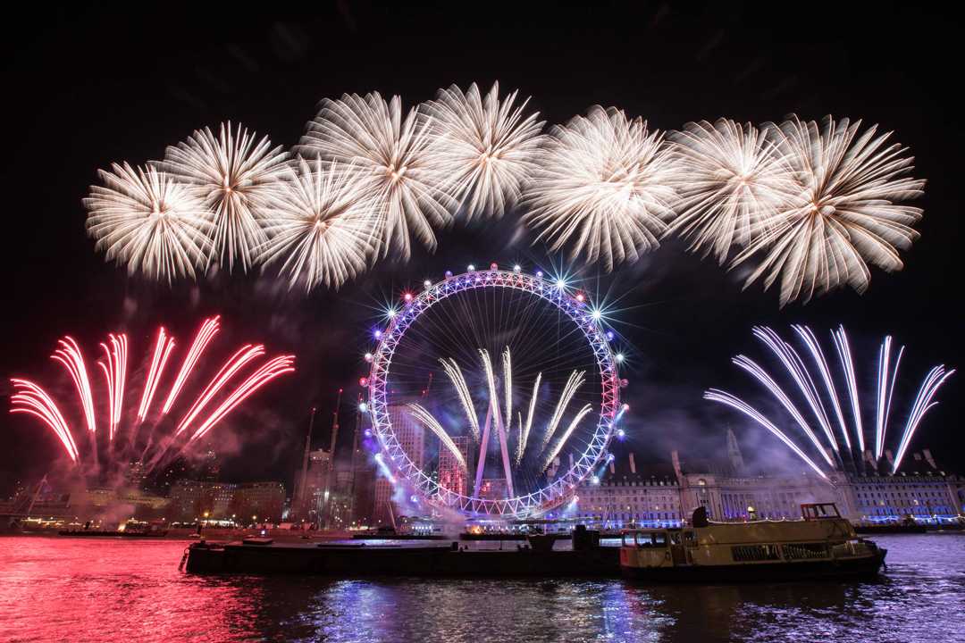 The 12-minute show lit up the Thames with 2,000 lighting cues and 12,000 fireworks