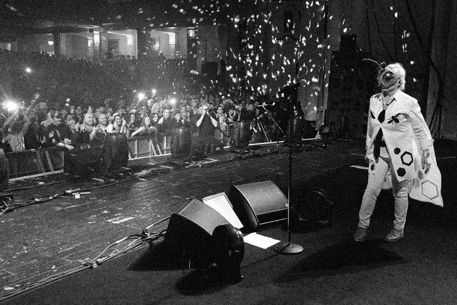 Clair Brothers 1AM+ 12-inch point source monitors on stage for Blondie