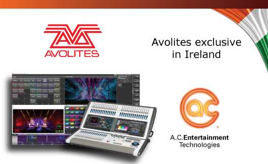 Details of the upcoming Avolites events in Ireland will be posted on the AC-ET website Details of the upcoming Avolites events in Ireland will be posted on the AC-ET website