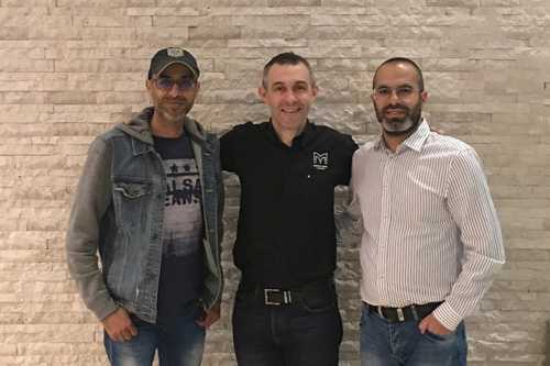 Akram Hamada, Bradley Watson (Martin Audio EMEA sales manager) and Elie Salameh