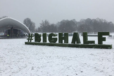 Runners joined the festival in Greenwich Park after the marathon