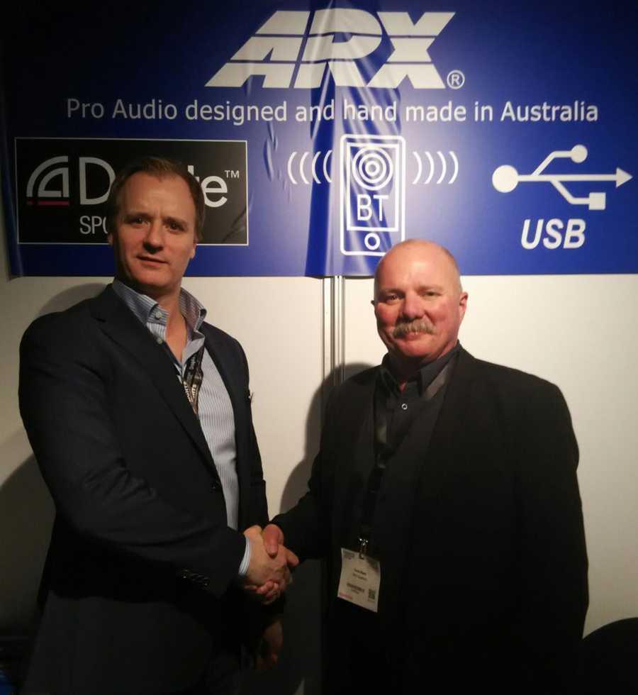 Carl August Tidemann (Prostage AS) and Colin Park (ARX) at ISE 2018 Carl August Tidemann (Prostage AS) and Colin Park (ARX) at ISE 2018