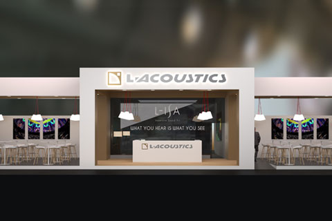 The L‑Acoustics booth for Prolight+Sound 2018