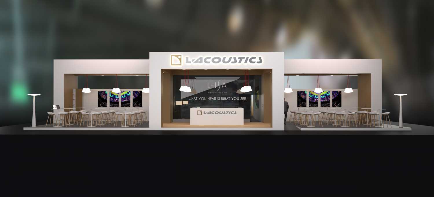 The L‑Acoustics booth for Prolight+Sound 2018 The L‑Acoustics booth for Prolight+Sound 2018