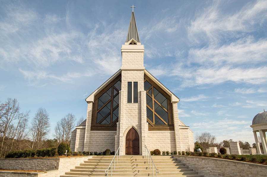 The newly-constructed Chapel on McEver