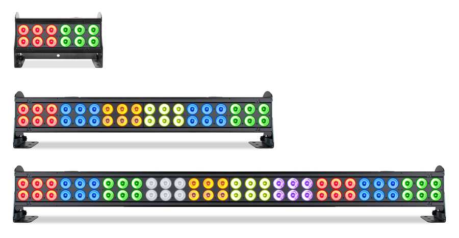 The Seven Batten’s high-power LEDs offer an expanded palette of colours The Seven Batten’s high-power LEDs offer an expanded palette of colours