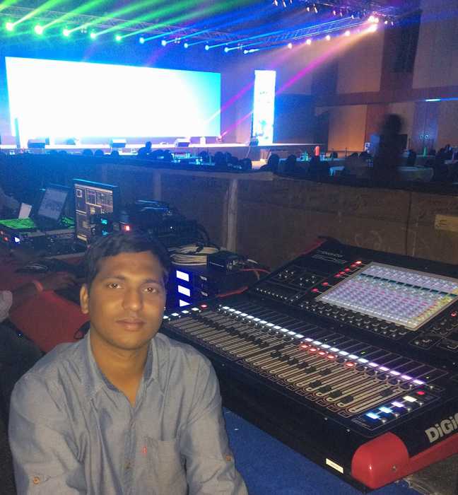 Ronald Daniel with the DiGiCo SD9