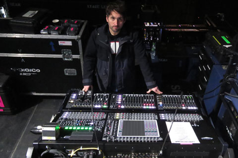 At the monitor position, Jon Simcox is running an SD10