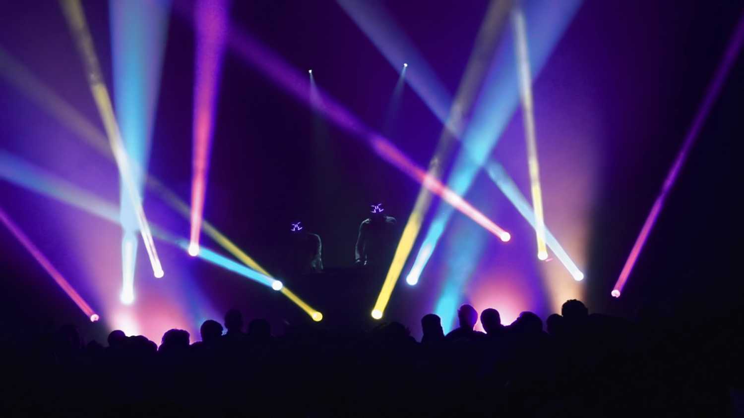 The White Panda added an extra futuristic flourish to their performance with an expansive lighting design The White Panda added an extra futuristic flourish to their performance with an expansive lighting design