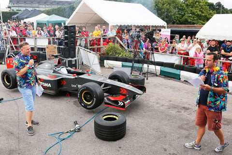 The programme includes the ever-entertaining Pit Stop Challenge and the Media Lease Fastest Lap