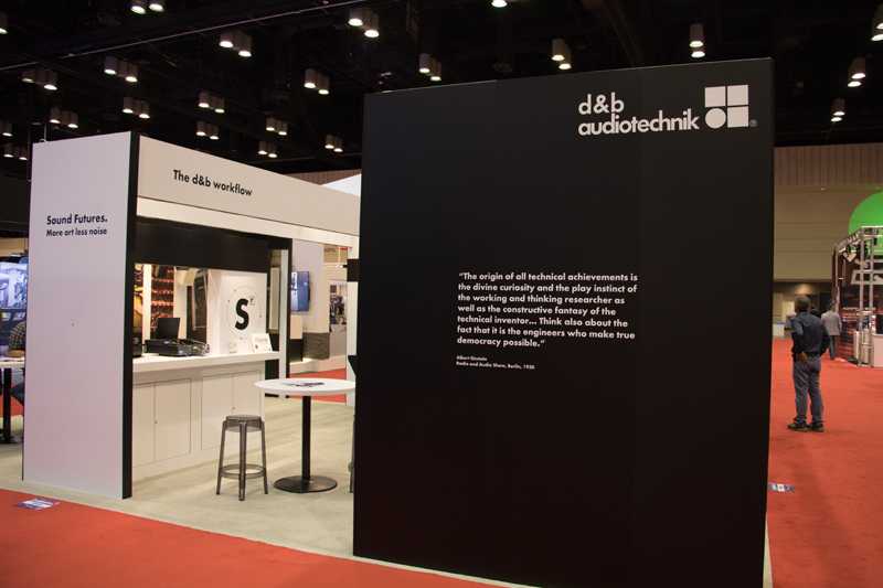 Visitors can explore the full extent of what tailor-made means at d&b