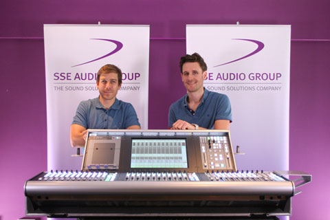 SSE Audio Group sales director Alex Penn and SSE Hire manager Dan Bennett