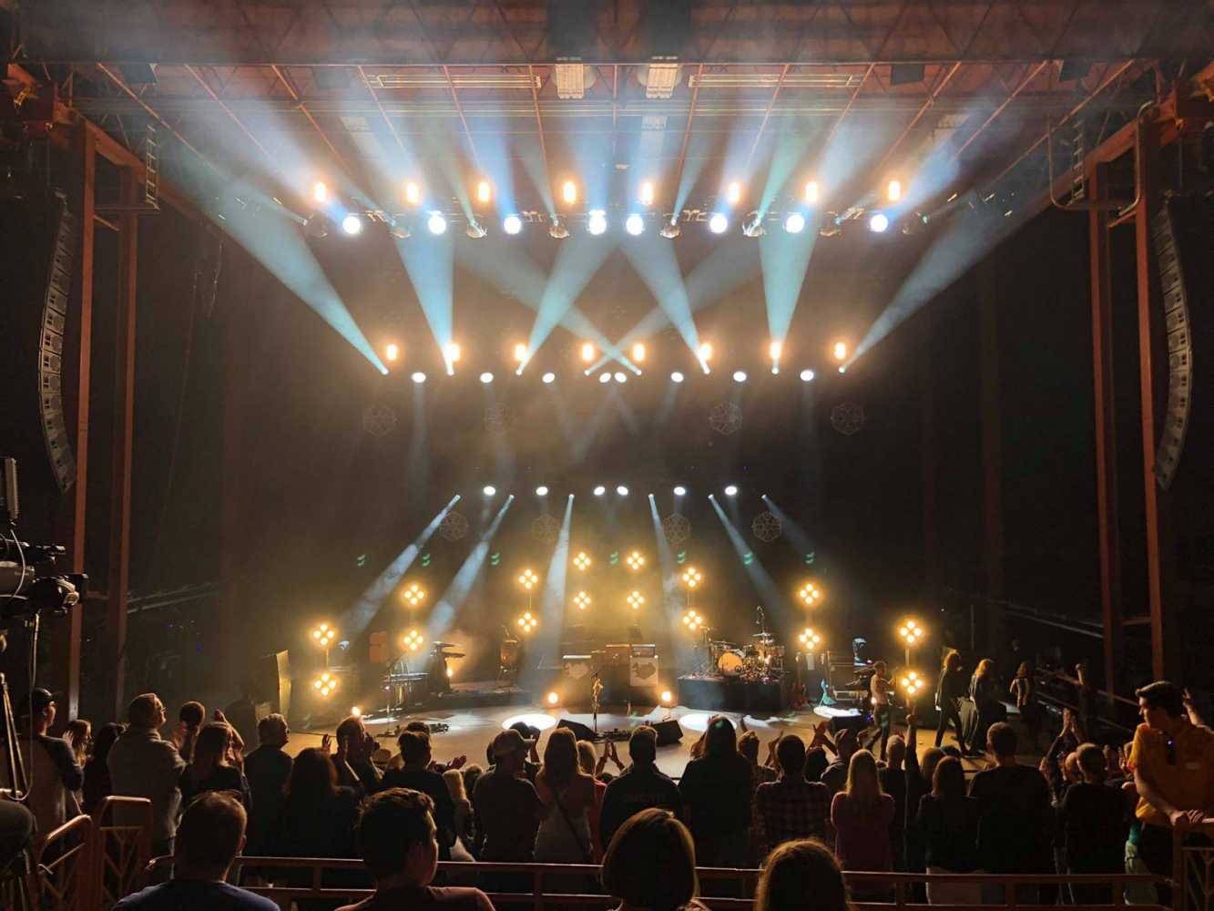 The band doesn’t like a lot of colour in their show The band doesn’t like a lot of colour in their show