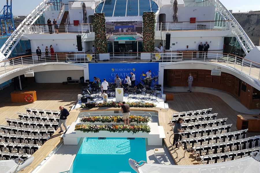 Seabourn Ovation is the latest luxury vessel to join the Seabourn fleet Seabourn Ovation is the latest luxury vessel to join the Seabourn fleet