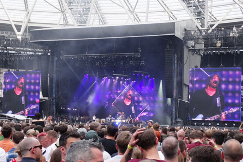 Foo Fighters played two nights at the former London Olympics venue (photo: Mark Cunningham)