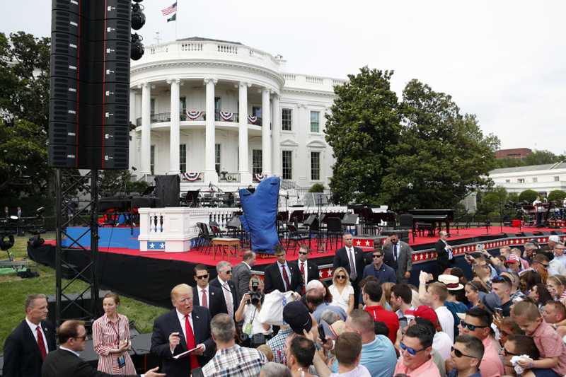 On the South Lawn of the White House On the South Lawn of the White House
