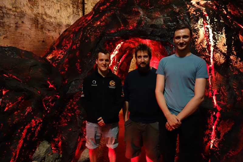 Chroma-Q's Jack Moorhouse, lighting designer Jake Wiltshire, and associate LD / programmer Robert Price Chroma-Q's Jack Moorhouse, lighting designer Jake Wiltshire, and associate LD / programmer Robert Price