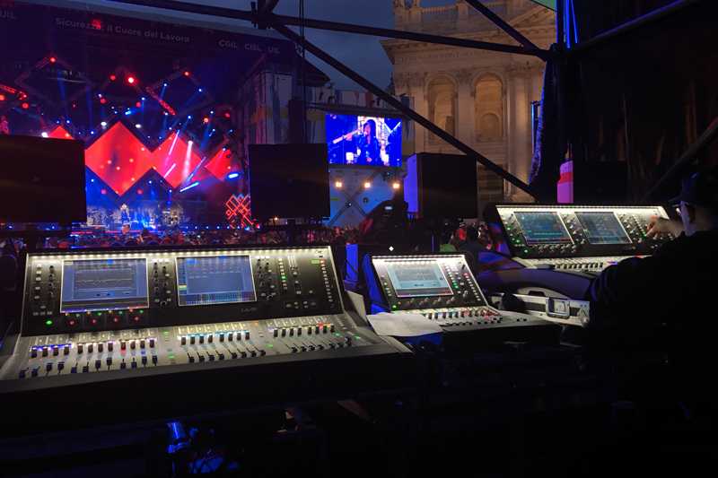 Each stage had its own dLive system